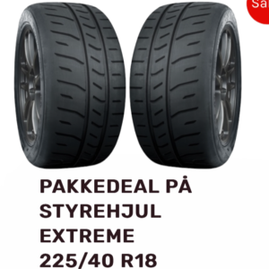 Styrehjul Extreme 225/40 R18